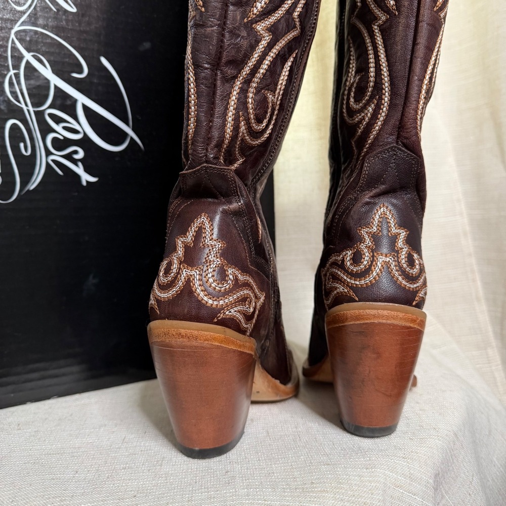 NEW Dan Post Kommotion Leather Snip Toe Tall Boot DP4342 Women's Shoe Size 6 - Picture 7 of 11